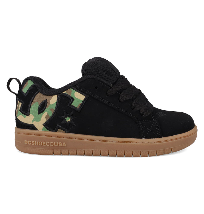 Kids' Court Graffik Shoes - Black/Camo/Gum