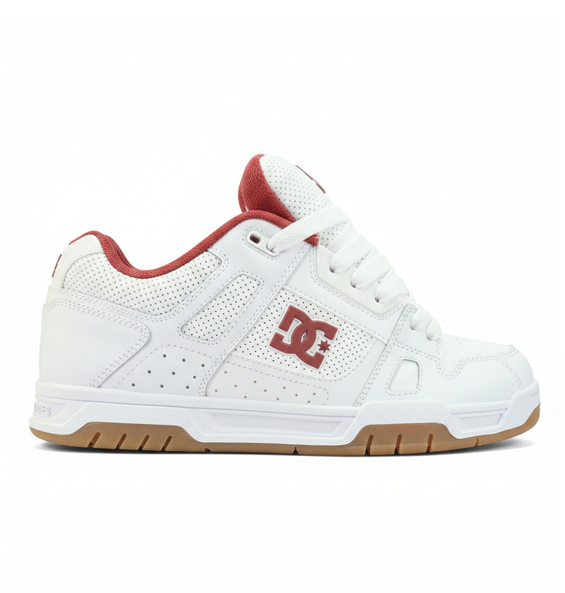 Men's Stag Shoes - White/Red/Gum
