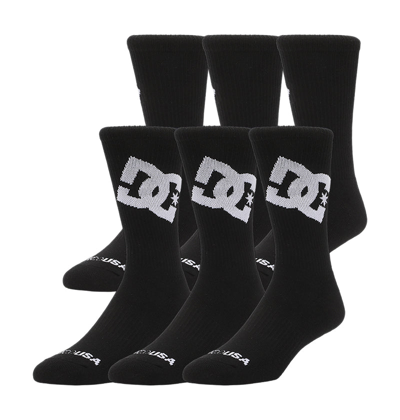 Graffik Logo Crew Sock 3-Pack - Black