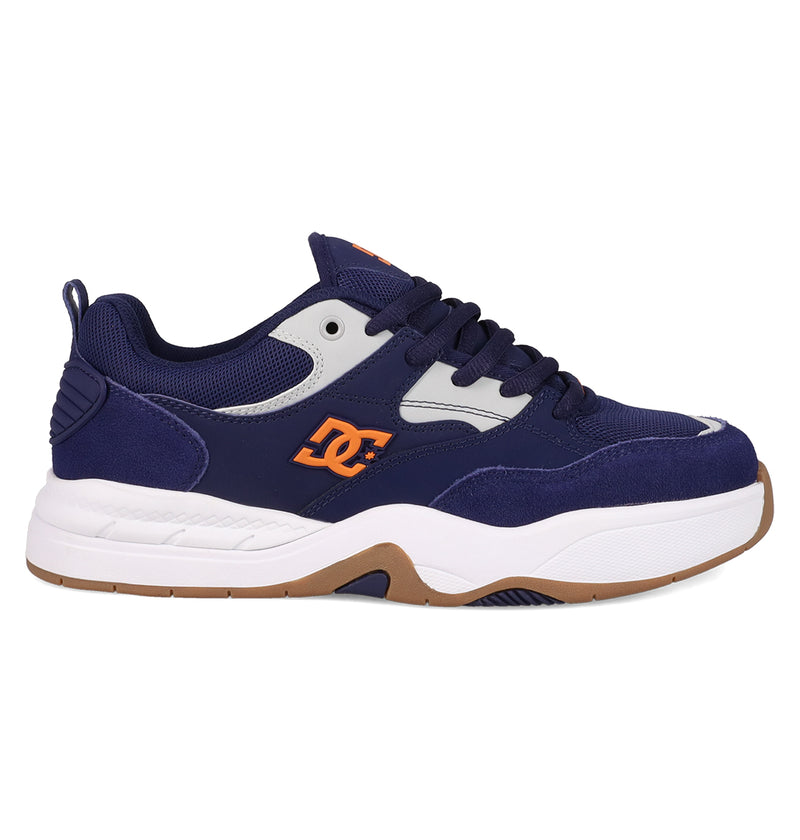 Men's DC Ascend Skate Shoes - Navy/Grey/Orange