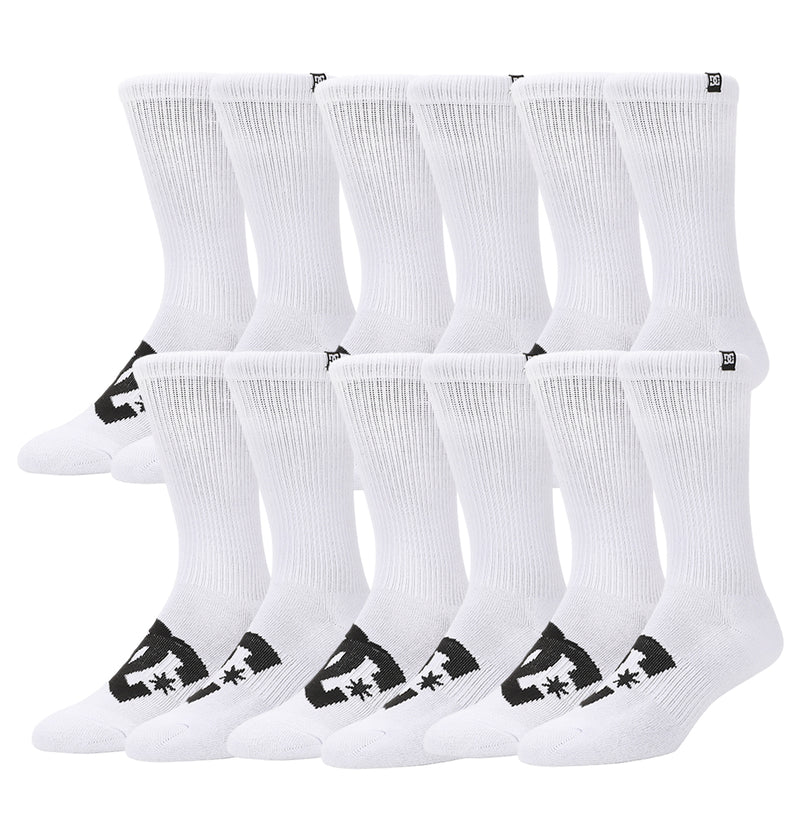 Logo Crew Sock 6-Pack - White