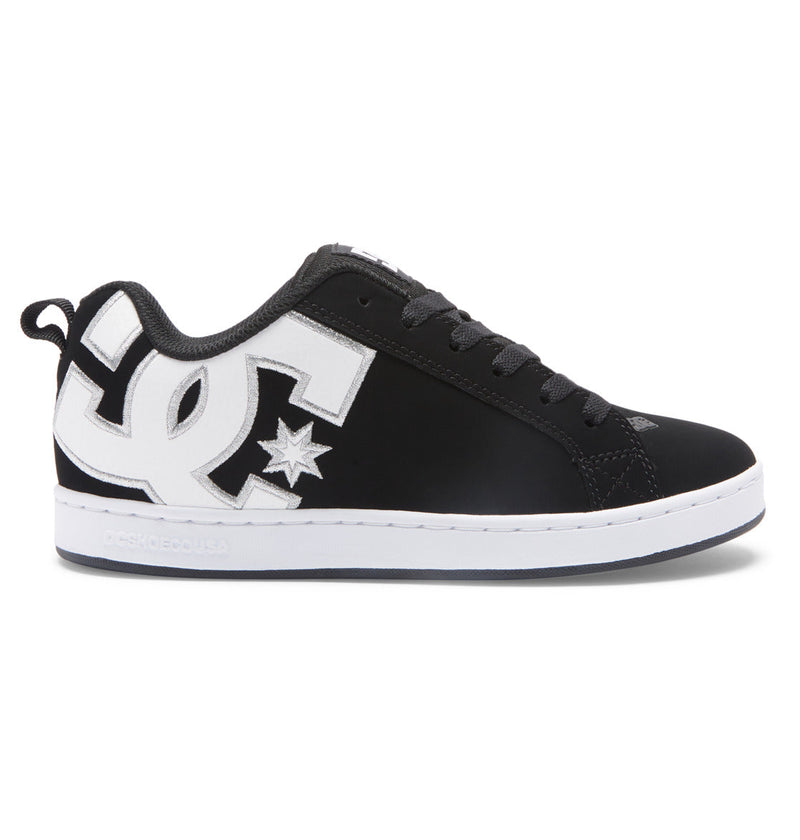 Women's Court Graffik Shoes - Black/White Stencil (Bws)