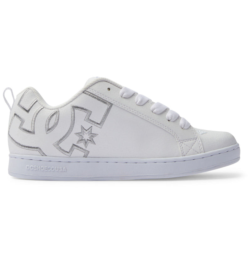 Women's Court Graffik Shoes - White/M Silver (Wm5)
