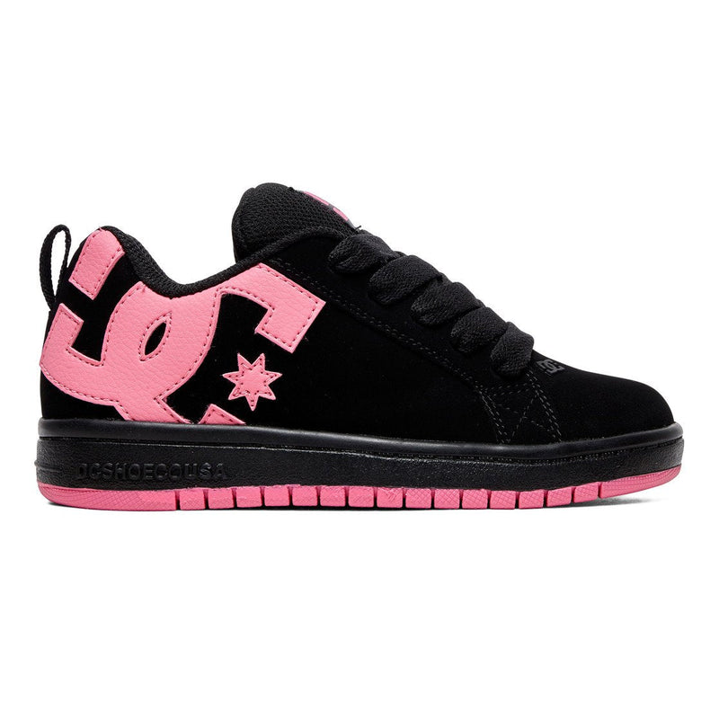 Kids' Court Graffik Shoes - Black/Pink (Bbp)