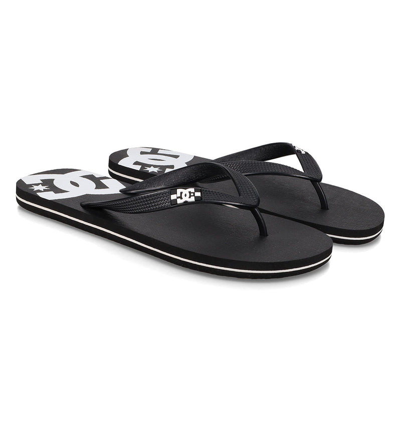 Men's Spray Slides - Black / Black / White