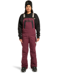 Women's Crusade Shell Bib - Windsor Wine