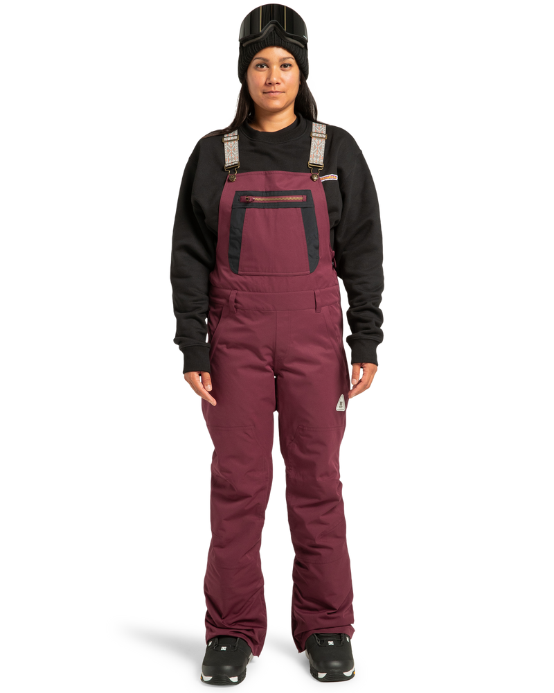 Women's Crusade Shell Bib - Windsor Wine