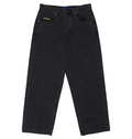 Men's Baggy Denim Snake Print Pants - Laser Scales Snake