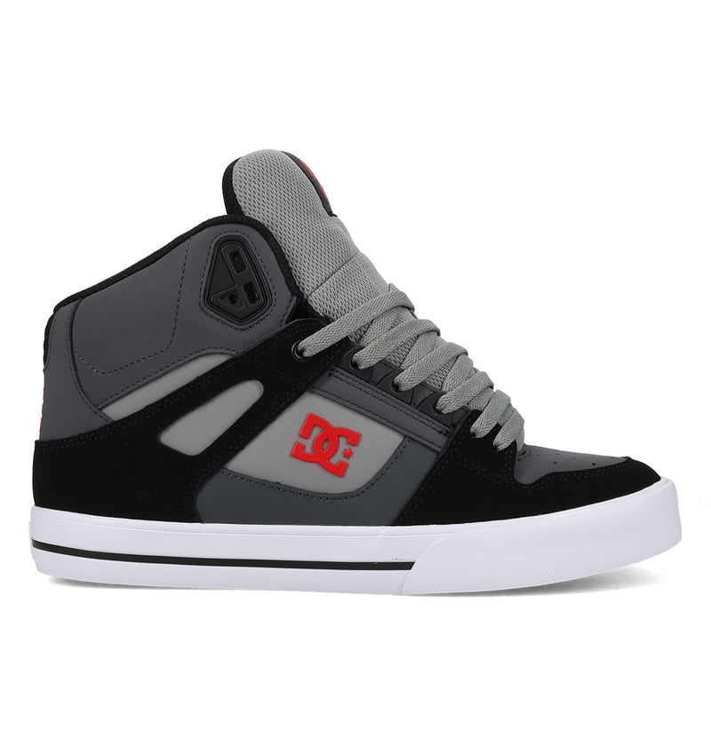 Men's Pure High Shoes - Grey/Black/Red