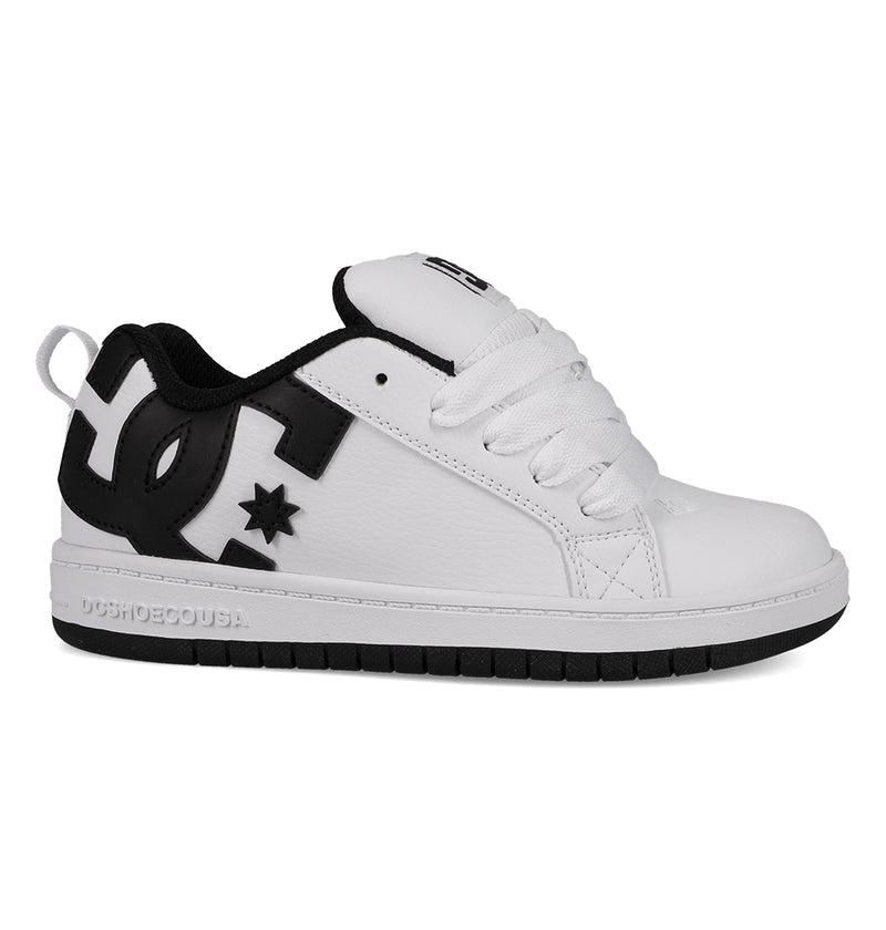 Kids' Court Graffik Shoes - White/Black