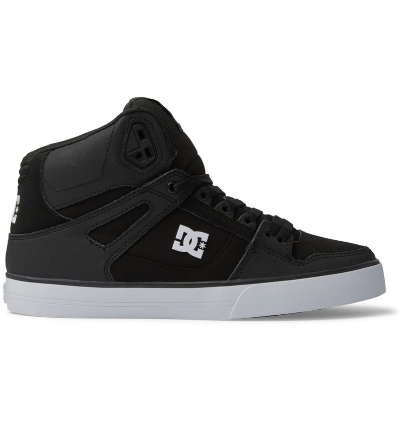 Men's Pure High-Top Shoes - Black/Black/White (Blw)