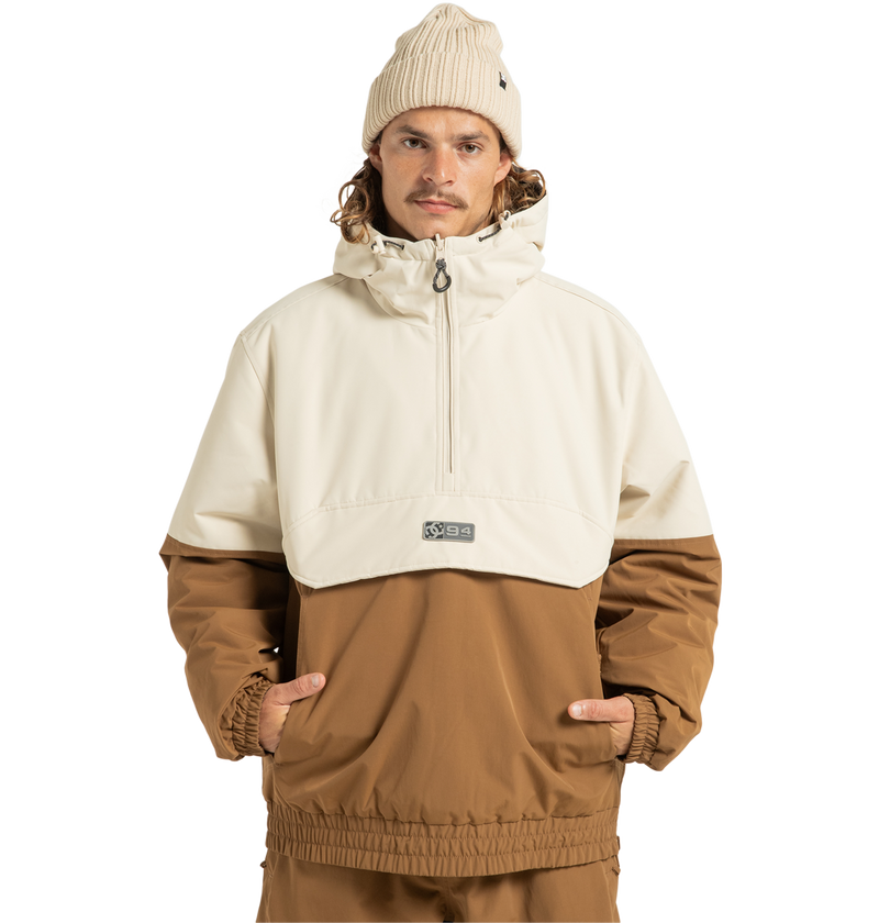 Unisex Nexus Reversible Insulated Anorak Jacket - Oatmeal