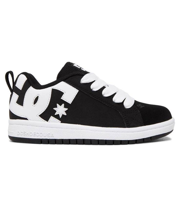 Kids' Court Graffik Shoes - Black/White (Bkw)