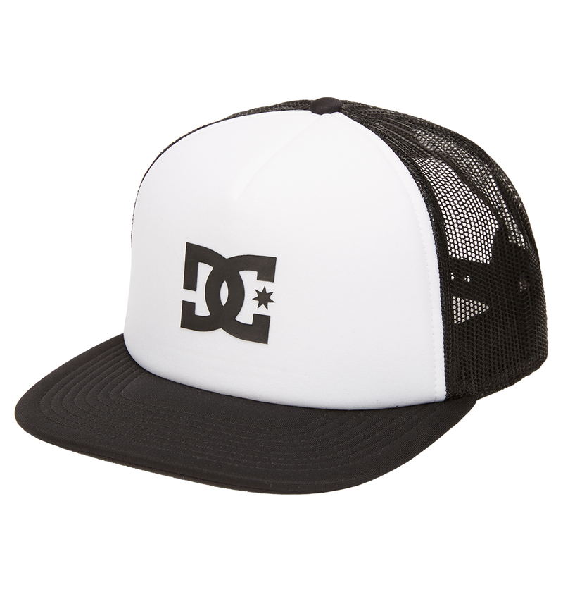 Men's Gas Station Trucker Hat - White / Black